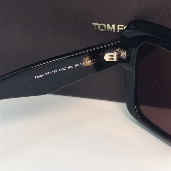 New Authentic TOM FORD - ESME TF1157 SHINY DARK HAVANA  display picture 1